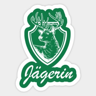 Jagd Jägerin Sticker